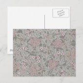William Morris Jasmin-Blumenmuster Postkarte (Vorne/Hinten)
