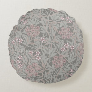 William Morris Jasmin-Blumenmuster Rundes Kissen
