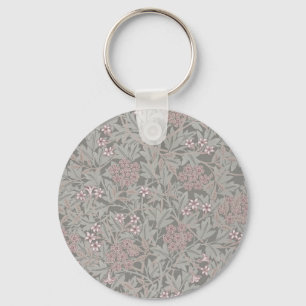 William Morris Jasmin-Blumenmuster Schlüsselanhänger