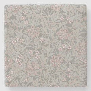 William Morris Jasmin-Blumenmuster Steinuntersetzer