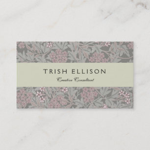 William Morris Jasmin-Blumenmuster Visitenkarte