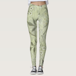 William Morris Jasmin Botanical Vintage Antik Leggings