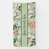 William Morris Jasmin-Garten-Blumen-Klassiker Banner (Vertikal)