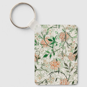 William Morris Jasmin-Garten-Blumen-Klassiker Schlüsselanhänger