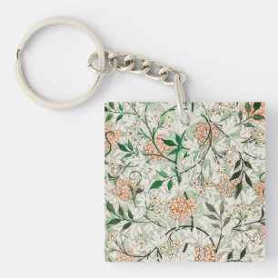 William Morris Jasmin-Garten-Blumen-Klassiker Schlüsselanhänger
