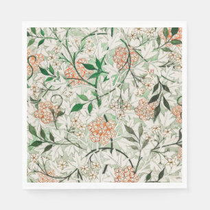 William Morris Jasmin-Garten-Blumen-Klassiker Serviette