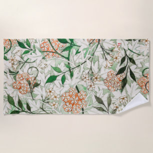 William Morris Jasmin-Garten-Blumen-Klassiker Strandtuch