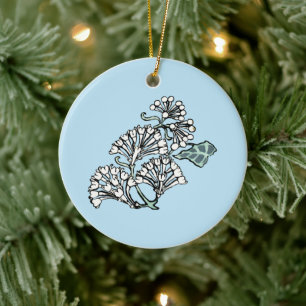 William Morris Jasmin- und Blattmuster Keramik Ornament