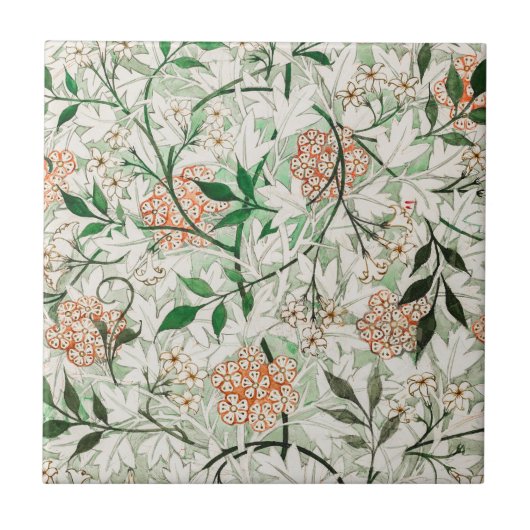 William Morris Jasminblume Fliese (Vorderseite)