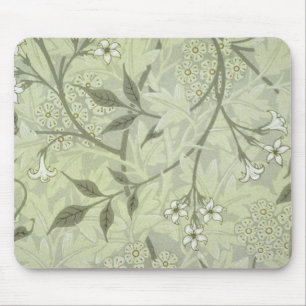 William Morris Jasminblumen Tapetenkunst Mousepad
