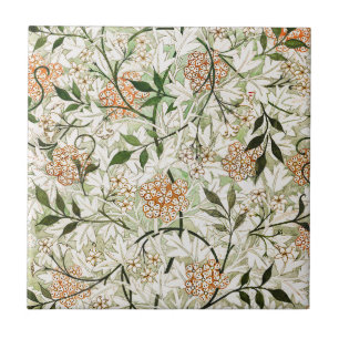 William Morris Jasminblüten-Gartengestaltung Fliese