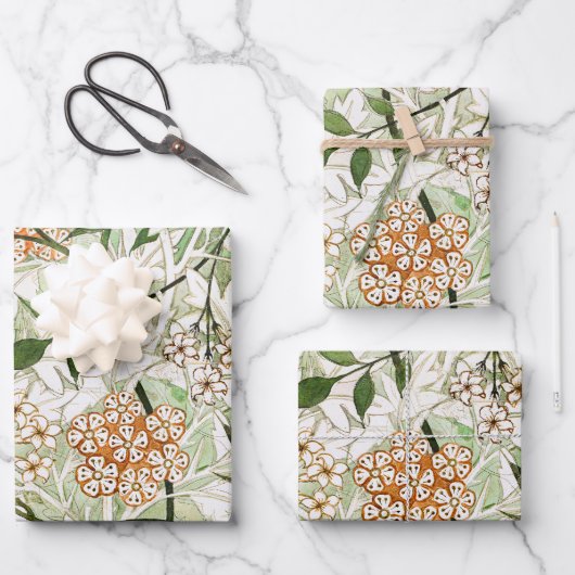 William Morris Jasminblüten-Gartengestaltung Geschenkpapier Set (Vorderseite)