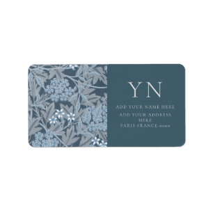 WILLIAM MORRIS JASMINE ADRESSE ETIKETT ADRESSAUFKLEBER
