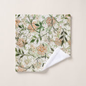 William Morris Jasmine Blossom Garden Design Badhandtuch Set (Waschlappen)