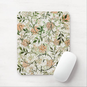 William Morris Jasmine Blossom Garden Design Mousepad