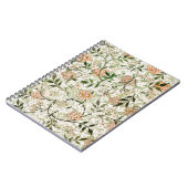 William Morris Jasmine Blossom Garden Design Notizblock (Linke Seite)