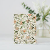 William Morris Jasmine Blossom Garden Design Postkarte (Stehend Vorderseite)