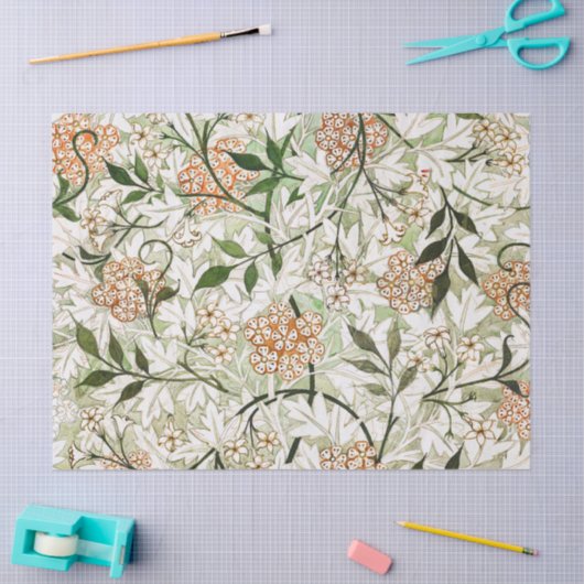 William Morris Jasmine Blossom Garden Design Seidenpapier (Basteln)
