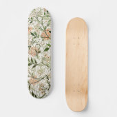 William Morris Jasmine Blossom Garden Design Skateboard (Vorderseite)