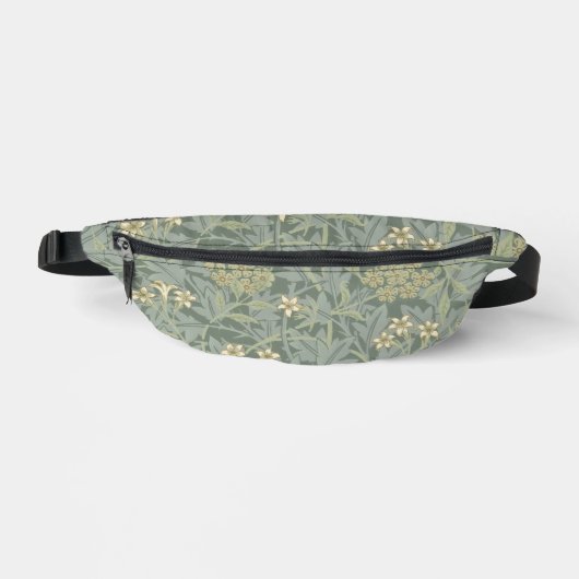 William Morris Jasmine Blue Green Botanic Art Bauchtasche (Vorderseite)