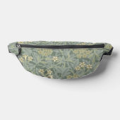 William Morris Jasmine Blue Green Botanic Art Bauchtasche (Ablage )