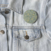 William Morris Jasmine Blue Green Botanic Art Button (Beispiel)