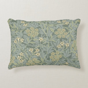 William Morris Jasmine Blue Green Botanic Art Dekokissen