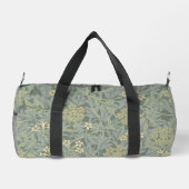 William Morris Jasmine Blue Green Botanic Art Duffle Bag (Rückseite)