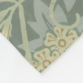 William Morris Jasmine Blue Green Botanic Art Fleecedecke (Ecke)