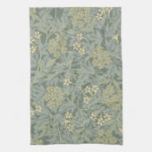 William Morris Jasmine Blue Green Botanic Art Geschirrtuch (Vertikal)
