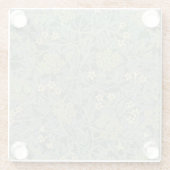 William Morris Jasmine Blue Green Botanic Art Glasuntersetzer (Rückseite)