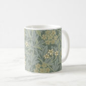 William Morris Jasmine Blue Green Botanic Art Kaffeetasse (VorderseiteRechts)