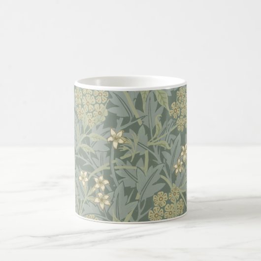William Morris Jasmine Blue Green Botanic Art Kaffeetasse (Mittel)