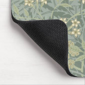 William Morris Jasmine Blue Green Botanic Art Mousepad (Ecke)