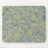 William Morris Jasmine Blue Green Botanic Art Mousepad (Vorne)