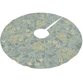 William Morris Jasmine Blue Green Botanic Art Polyester Weihnachtsbaumdecke (Schrägansicht)