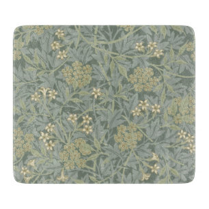 William Morris Jasmine Blue Green Botanic Art Schneidebrett