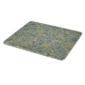 William Morris Jasmine Blue Green Botanic Art Schneidebrett (Ecke)