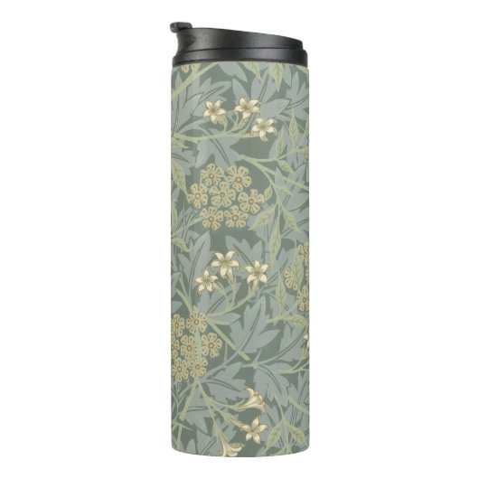 William Morris Jasmine Blue Green Botanic Art Thermosbecher (Nach rechts gedreht)