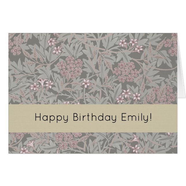 William Morris Jasmine Blume Pattern (Vorderseite (Horizontal))