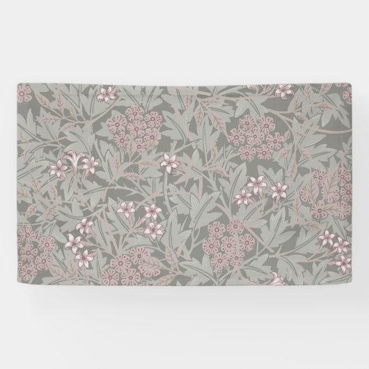 William Morris Jasmine Blume Pattern Banner (Horizontal)