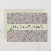 William Morris Jasmine Blume Pattern Einladung (Vorne/Hinten)