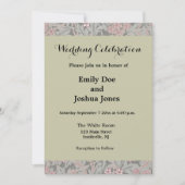 William Morris Jasmine Blume Pattern Einladung (Vorderseite)