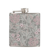 William Morris Jasmine Blume Pattern Flachmann (Vorderseite)