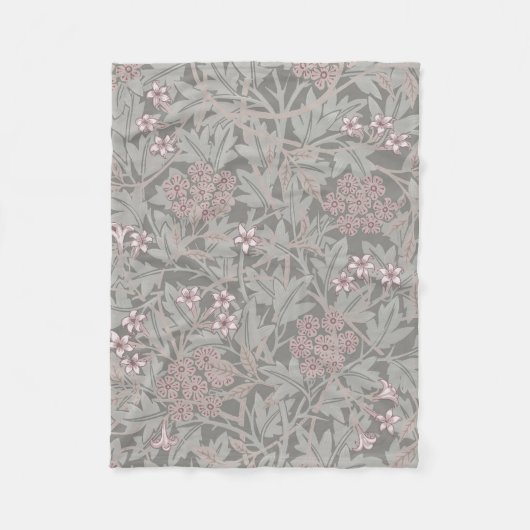 William Morris Jasmine Blume Pattern Fleecedecke (Vorderseite)