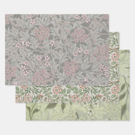 William Morris Jasmine Blume Pattern Geschenkpapier Set