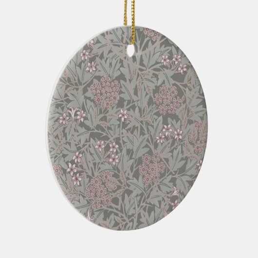 William Morris Jasmine Blume Pattern Keramik Ornament (Rechts)