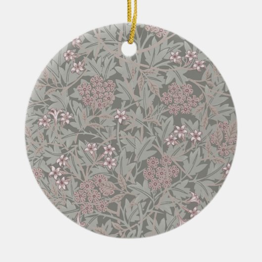 William Morris Jasmine Blume Pattern Keramik Ornament (Vorne)