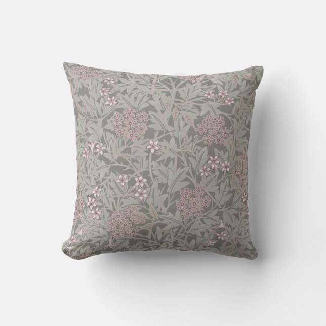 William Morris Jasmine Blume Pattern Kissen (Vorderseite)