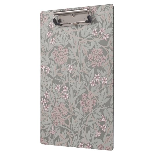 William Morris Jasmine Blume Pattern Klemmbrett (Links)